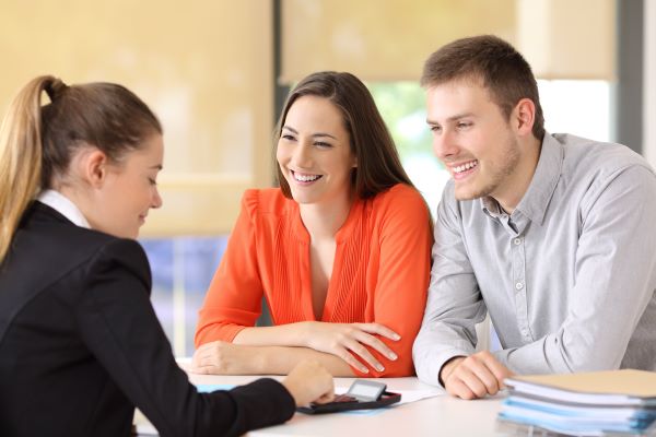 accountant meeting with clients